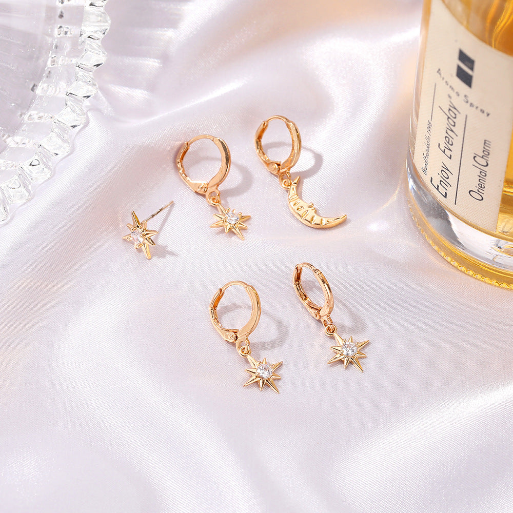 Wholesale Stars and Moon Earrings