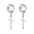 Wholesale cross pendant curved steel titanium earrings