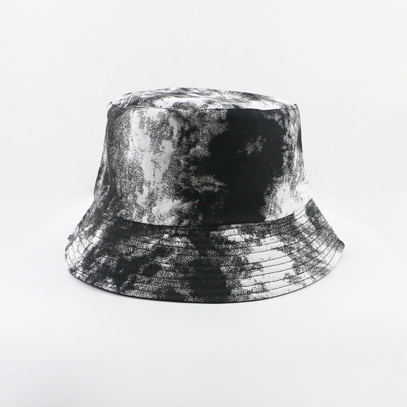 Wholesale  tie-dyed fisherman hat  double-sided basin hat bucket hat