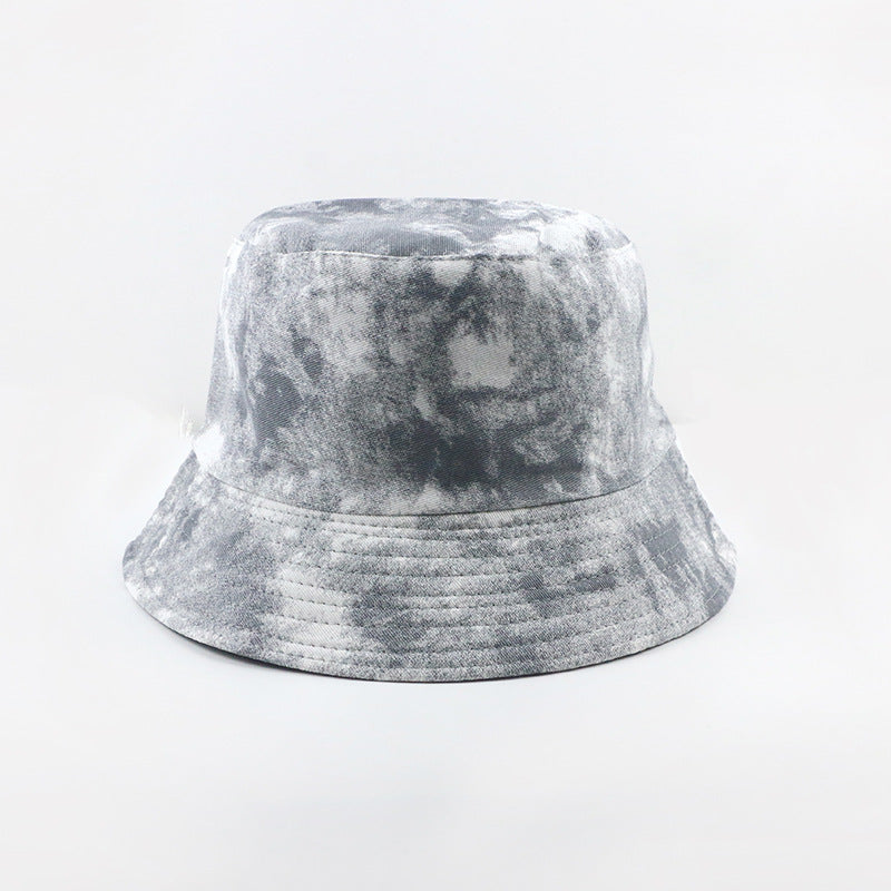 Wholesale  tie-dyed fisherman hat  double-sided basin hat bucket hat