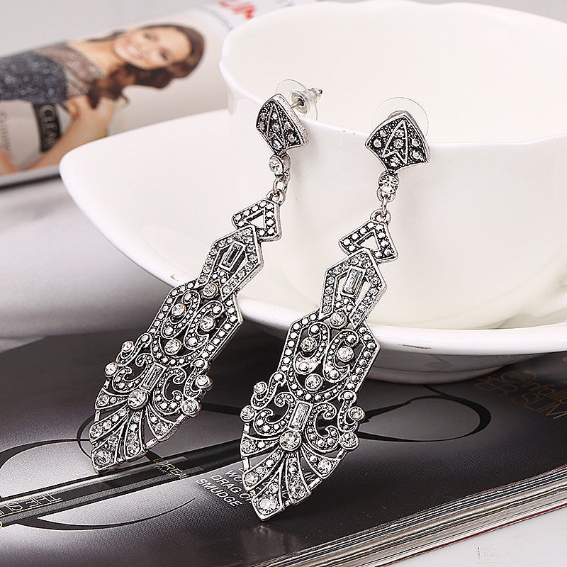 Wholesale Long Water Drop Earrings European Style Exaggerated Design Women' s Jewelry Accessory for Everyday Wear