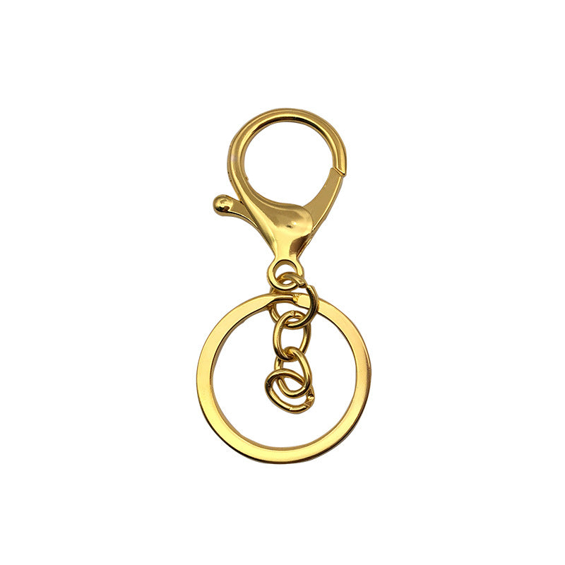 Wholesale 10pcs Metal Pendants Three-piece Keychain Ring Chain Diy Accessories ACC-KC-ZhongFan002