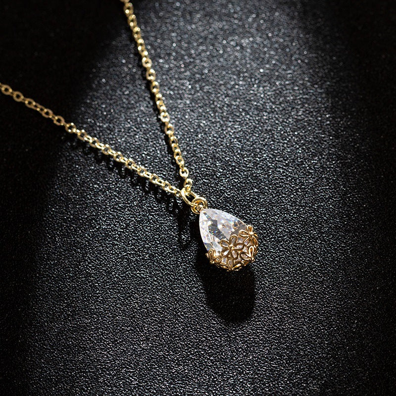 Wholesale Zircon Pendant Necklace Choker Necklace ACC-NE-Hans001