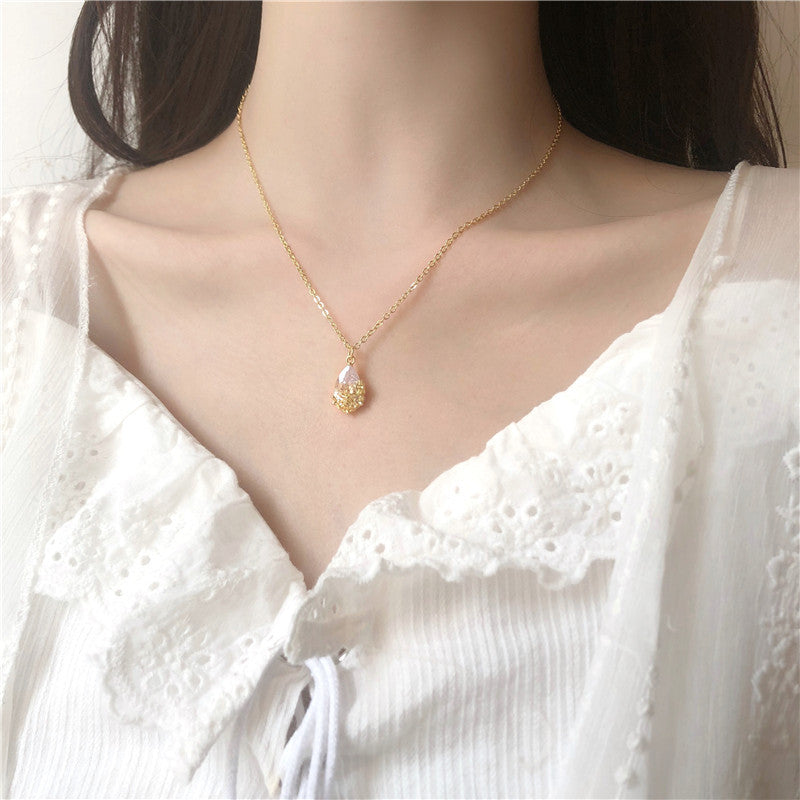 Wholesale Zircon Pendant Necklace Choker Necklace ACC-NE-Hans001