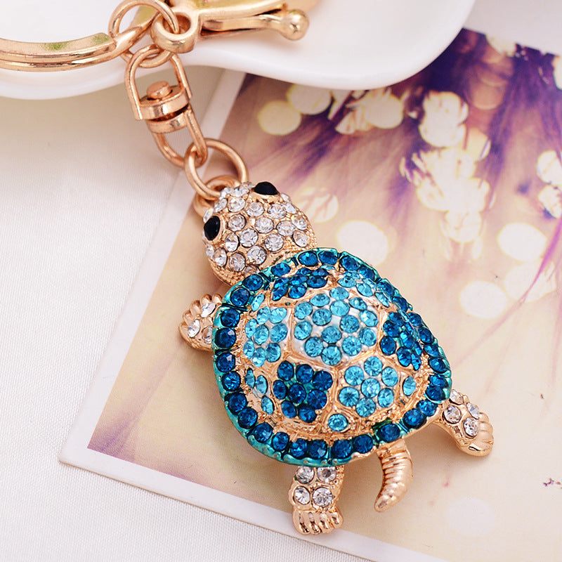 Wholesale Turtle Inlaid Diamond Alloy Keychains ACC-KC-ChenHui002