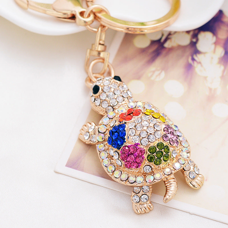 Wholesale Turtle Inlaid Diamond Alloy Keychains ACC-KC-ChenHui002