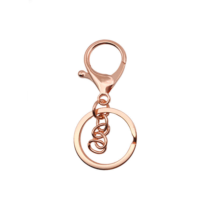 Wholesale 10pcs Metal Pendants Three-piece Keychain Ring Chain Diy Accessories ACC-KC-ZhongFan002