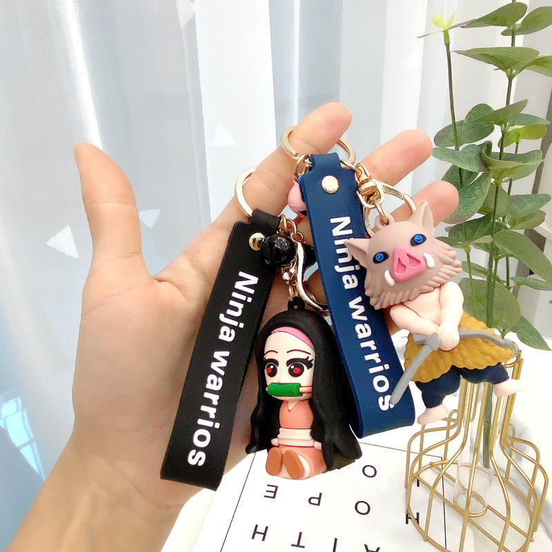 Wholesale Cartoon Silicone Cute Anime Keychains ACC-KC-Gongz017