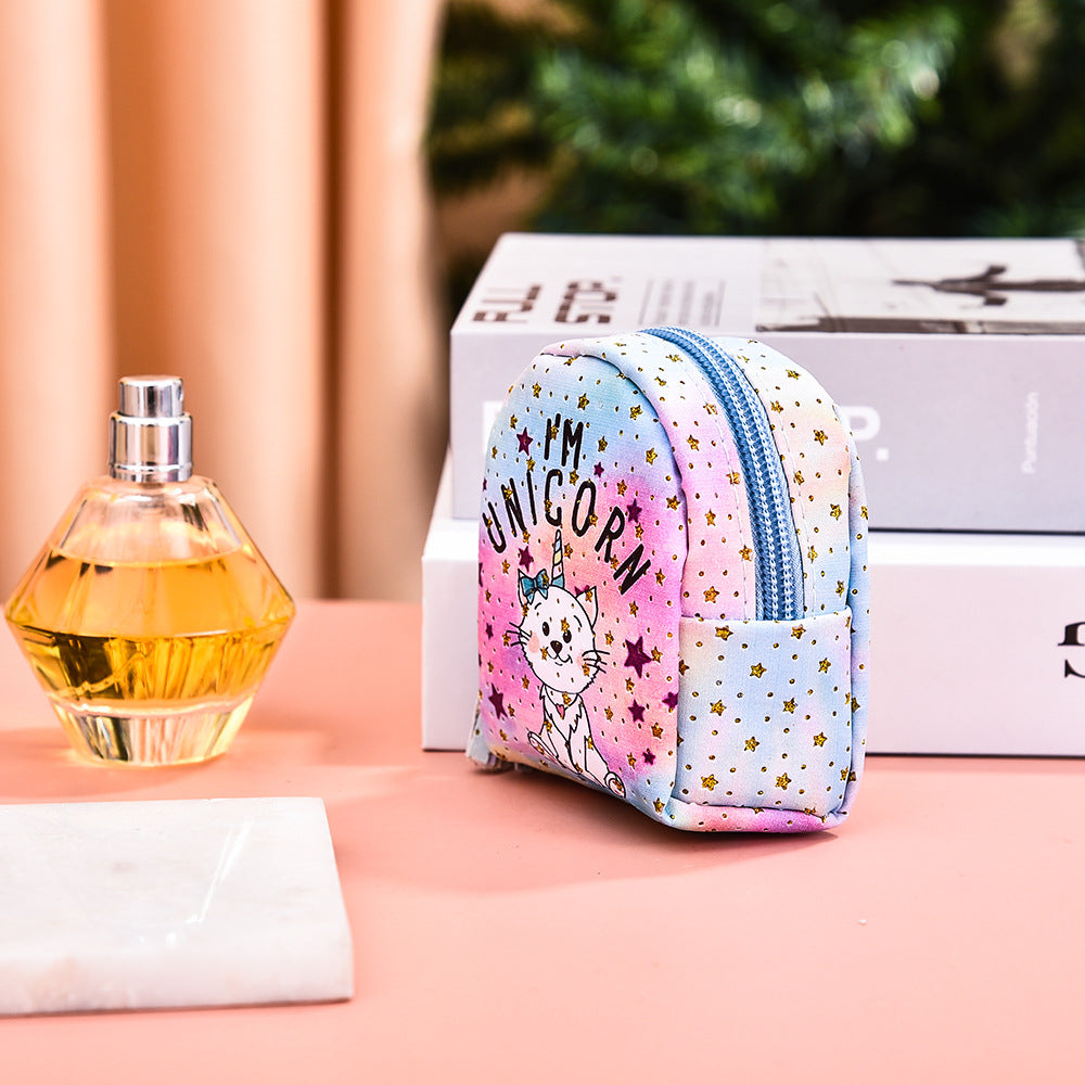 Wholesale Cartoon Unicorn Mini PU Coin Purse Keychain Keychain Wallet ACC-KC-GuoRan003