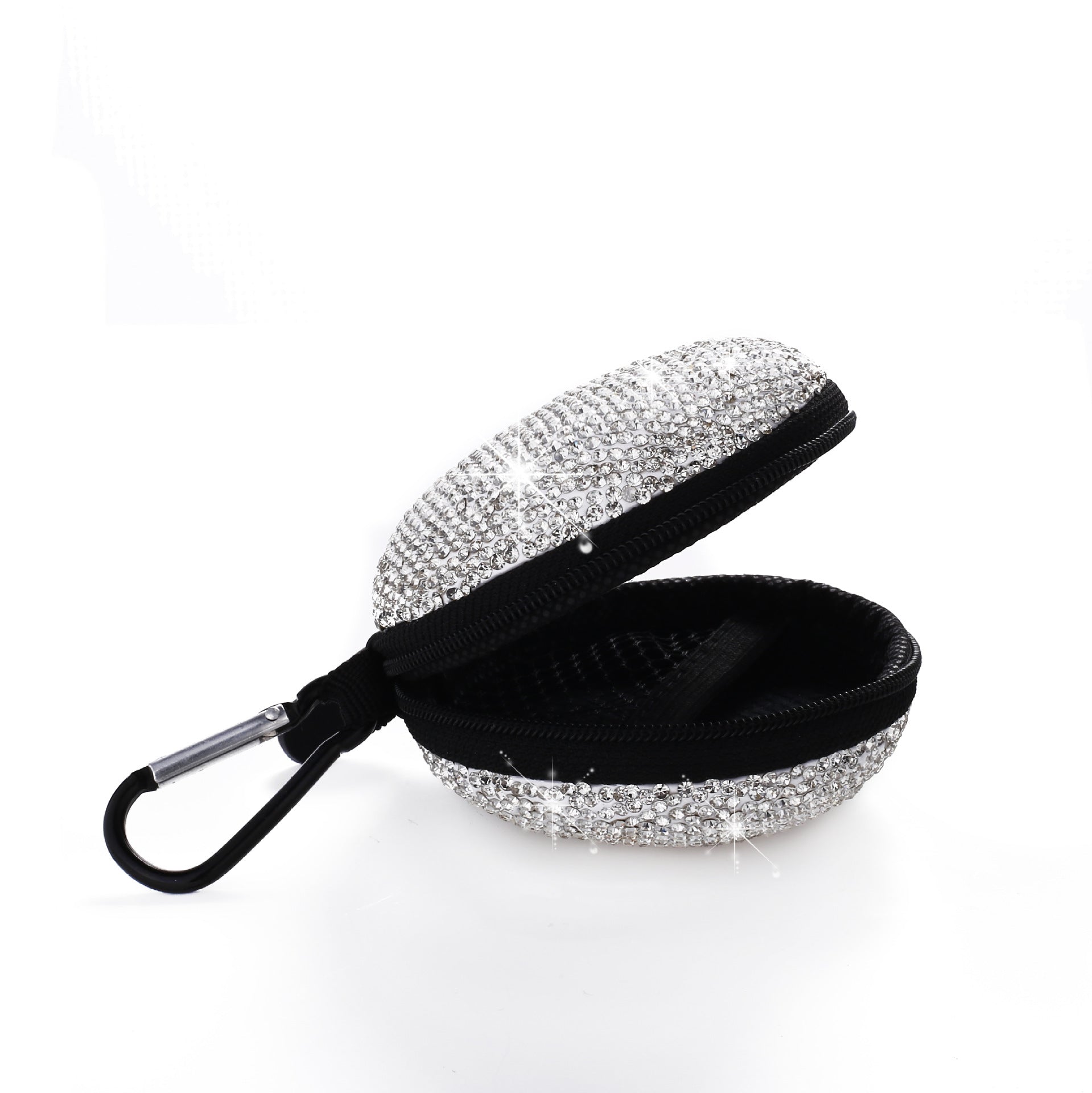 Wholesale Rhinestone Headphone Bag Portable Storage Bag Keychain ACC-KC-ZW003