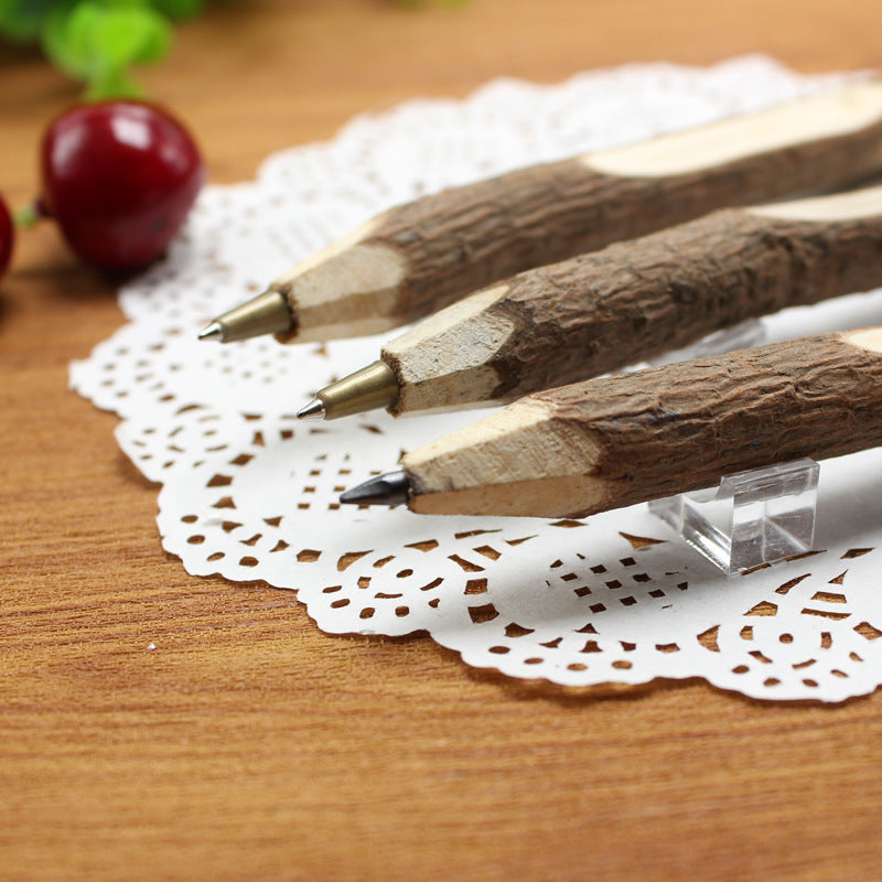 Wholesale Bark Ballpoint Pen Wood Material Pen
