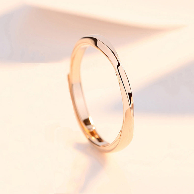 Wholesale s925 Sterling Silver  open adjustable diet ring
