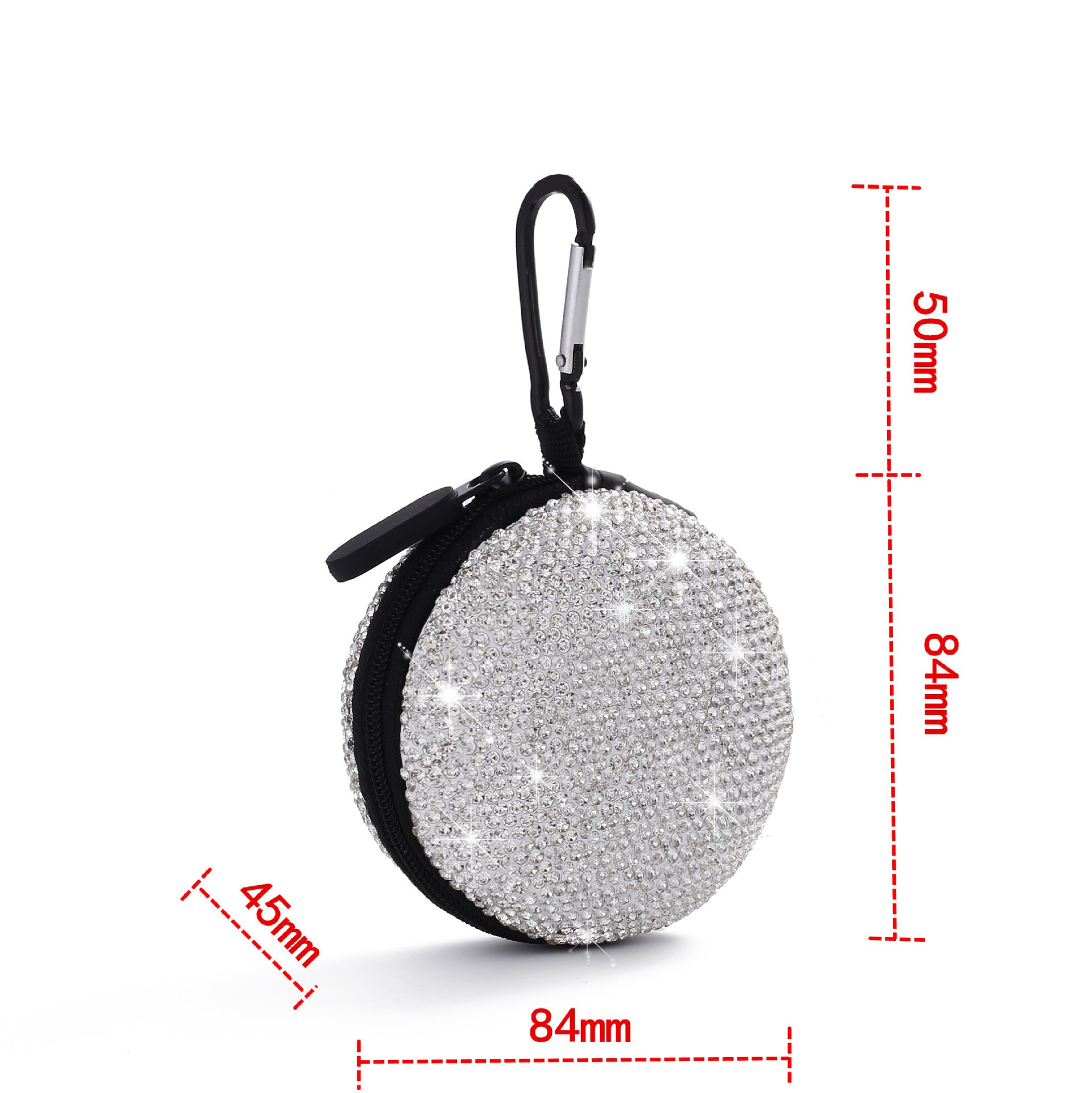 Wholesale Rhinestone Headphone Bag Portable Storage Bag Keychain ACC-KC-ZW003
