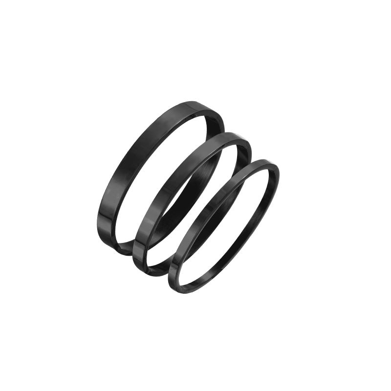 Wholesale  buckle smooth stainless steel bracelet