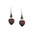 Wholesale Christmas Alloy Gothic Style Bat Oil Drop Heart Shape Earrings