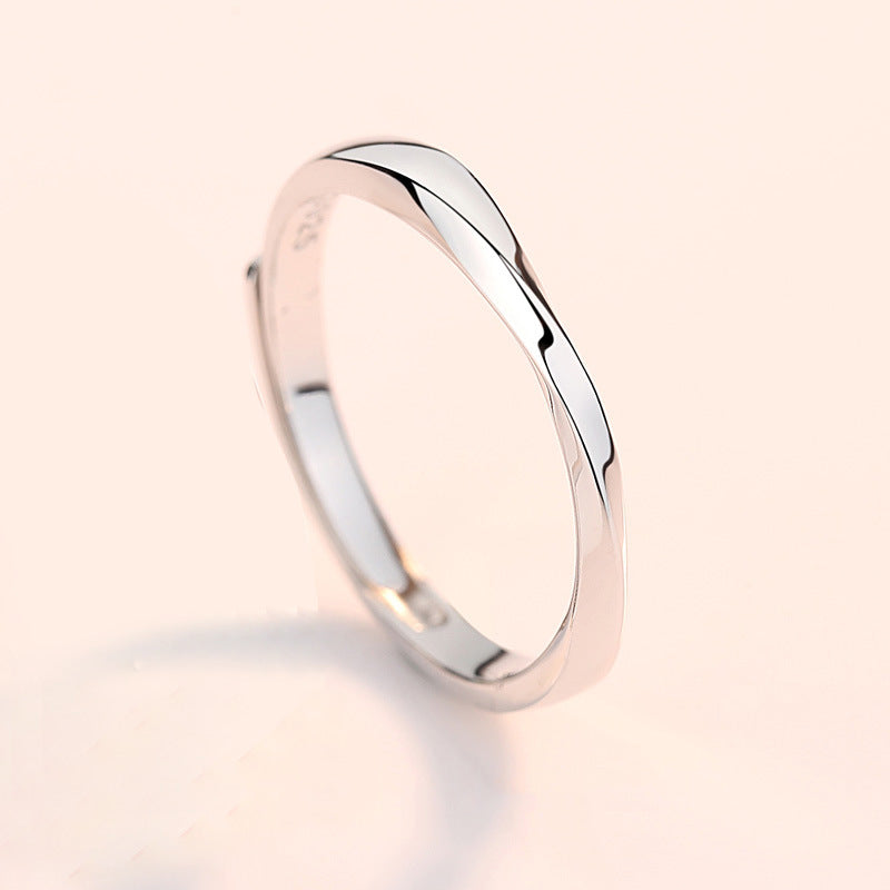 Wholesale s925 Sterling Silver  open adjustable diet ring