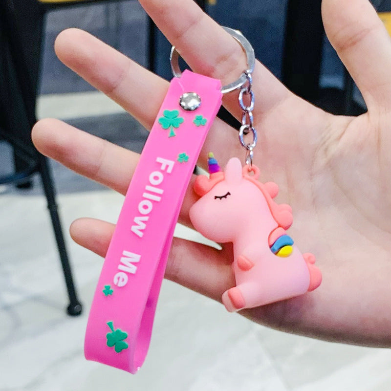Wholesale cute cartoon silicone keychains