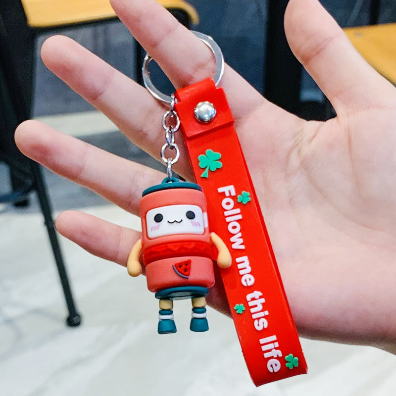 Wholesale cute cartoon silicone keychains