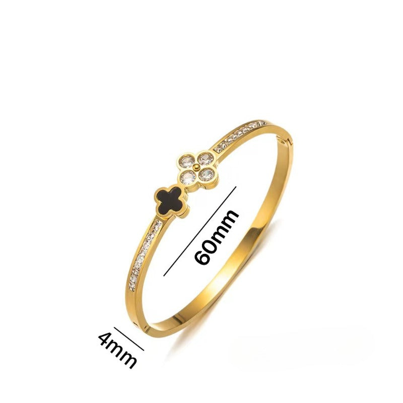 Wholesale Titanium Steel Diamond Bracelet ACCVIP-BT-KuCai012