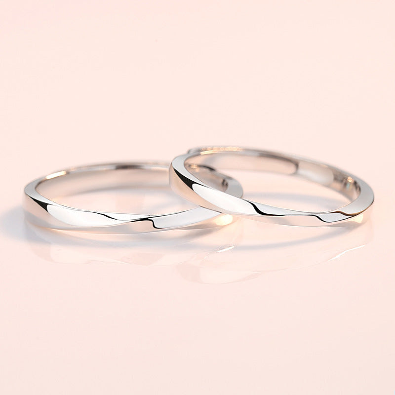 Wholesale s925 Sterling Silver  open adjustable diet ring