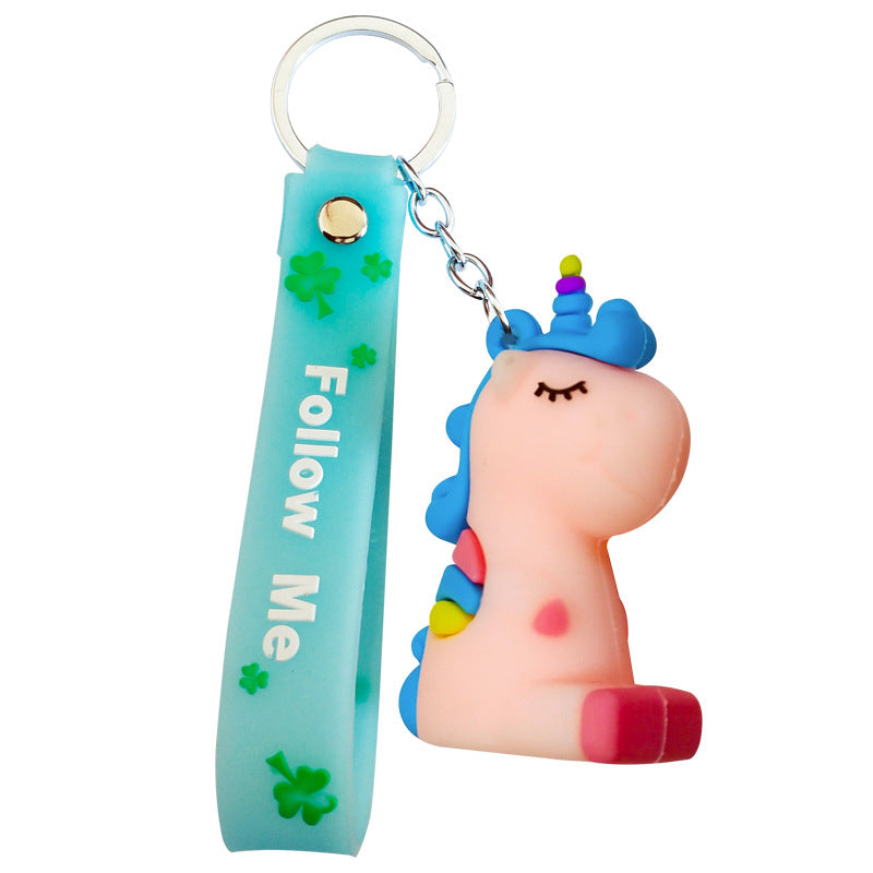 Wholesale cute cartoon silicone keychains