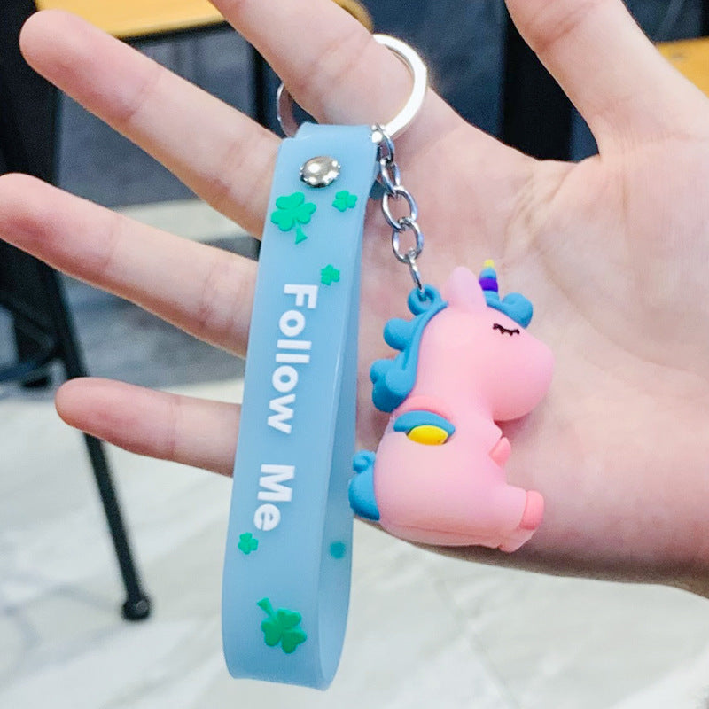 Wholesale cute cartoon silicone keychains