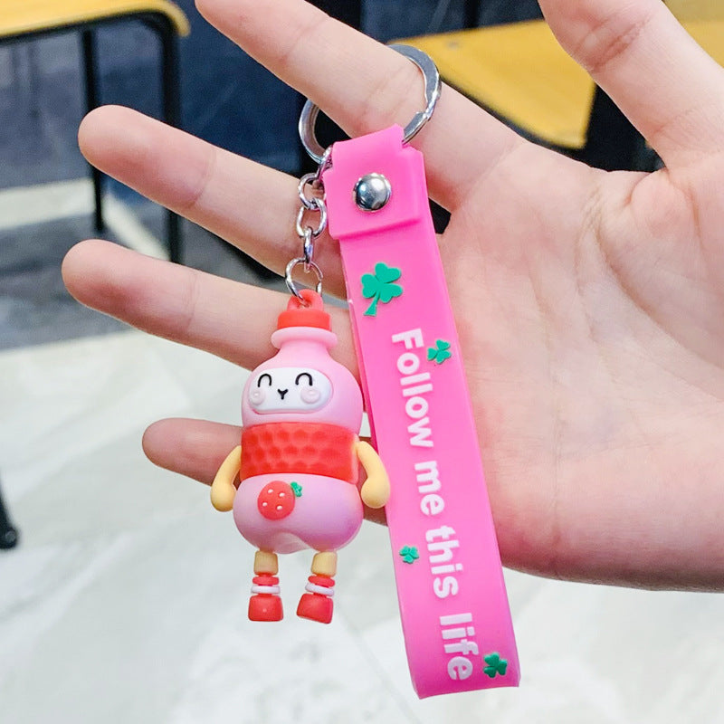 Wholesale cute cartoon silicone keychains