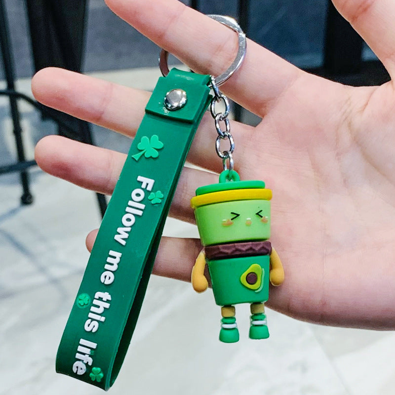 Wholesale cute cartoon silicone keychains