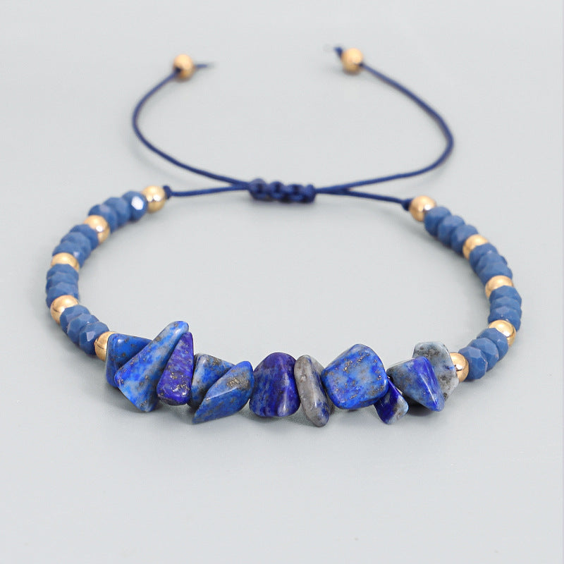 Wholesale Hand-woven Bracelets Colorful Irregular Gravel and Rice Beads Mixed Bracelets ACC-BT-QiuXuan001