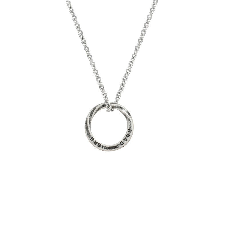 Wholesale Stainless Steel Mobius ring necklace