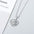 Wholesale S925 sterling silver heart-shaped necklace love rotating pendant sterling silver fashion jewelry