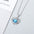 Wholesale S925 sterling silver heart-shaped necklace love rotating pendant sterling silver fashion jewelry