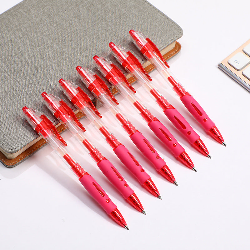 Wholesale push gel pen three color ballpoint pen