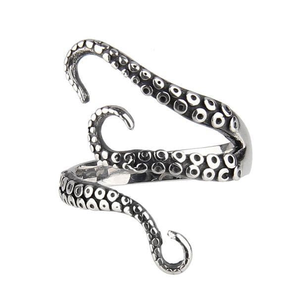 Wholesale  retro ring octopus tentacle northern sea monster open  ring