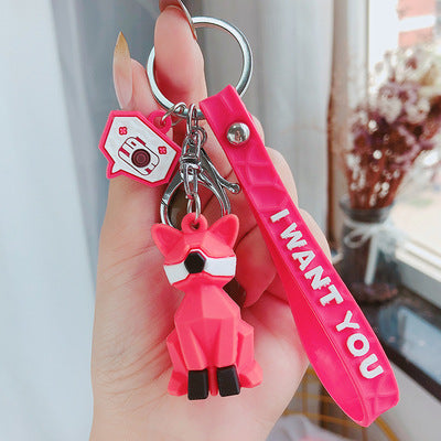 Wholesale Cartoon Creative Geometric Cute Dinosaur Panda Keychain