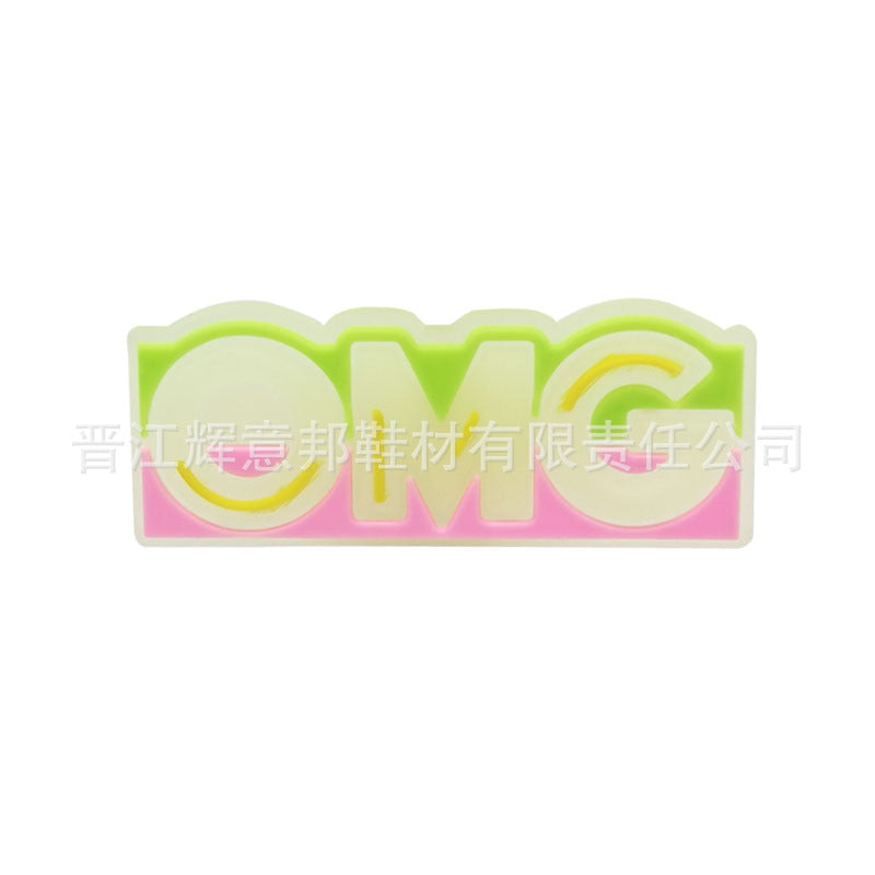 Wholesale 10pcs Luminous Cartoon PVC Soft Rubber Shoe Buckle Decoration ACC-SC-YiBang007