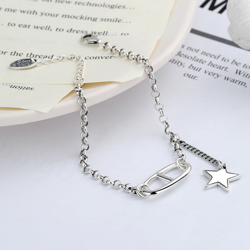 Wholesale S925 Sterling Silver Pig Nose Tassel Bracelet ACC-BT-ChaoXuan001