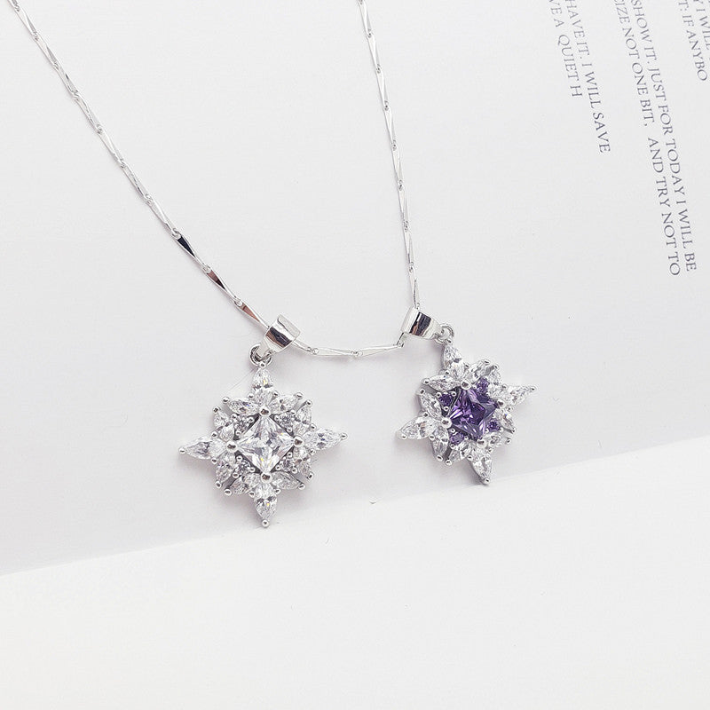 Wholesale  S925 Sterling Silver Set with Colorful Gemstone Inlaid Necklace