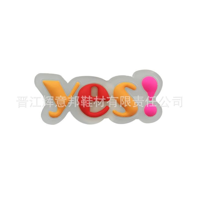 Wholesale 10pcs Luminous Cartoon PVC Soft Rubber Shoe Buckle Decoration ACC-SC-YiBang007