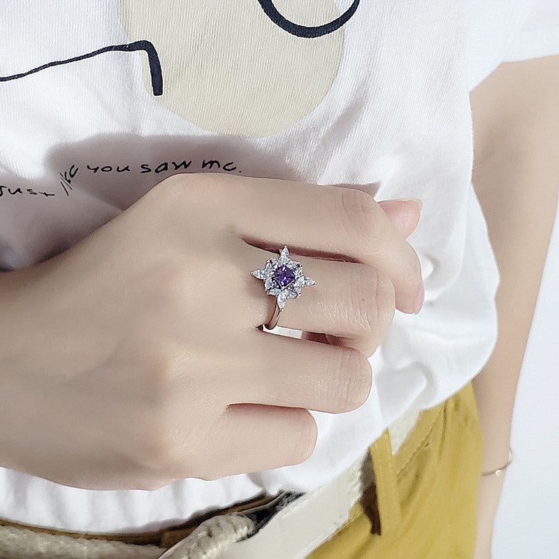 Wholesale  S925 Sterling Silver Set with Colorful Gemstone Inlaid Necklace