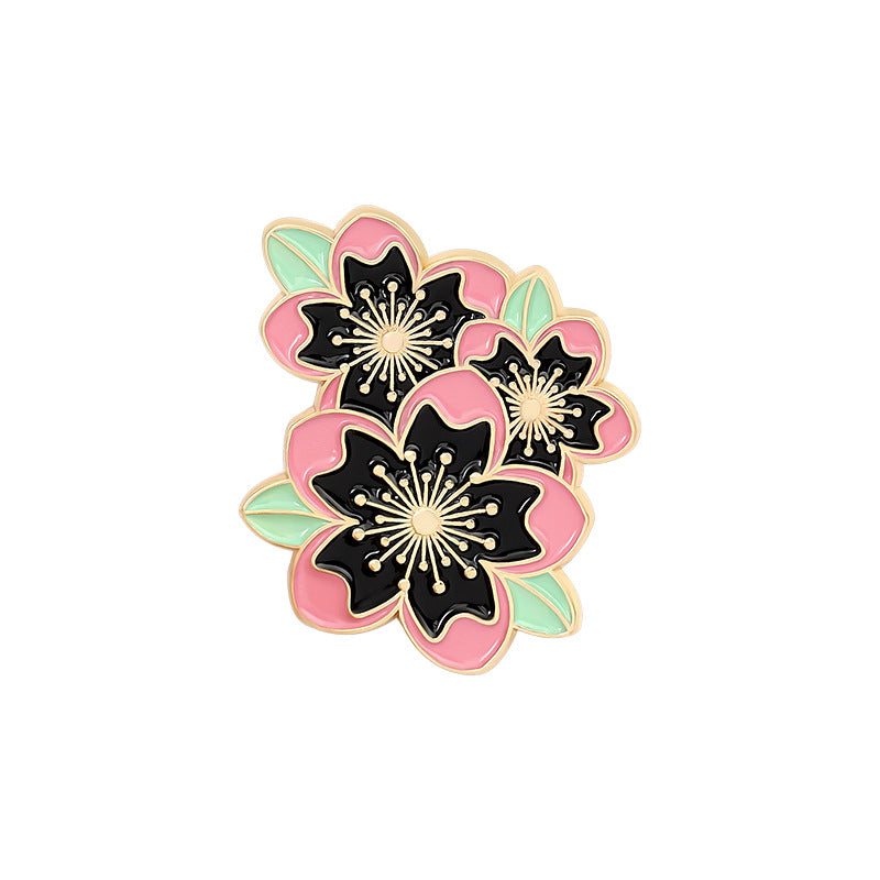 Wholesale Cartoon Sakura Brooch Badge Sakura Accessories Alloy Brooch ACC-BCH-QiHe004