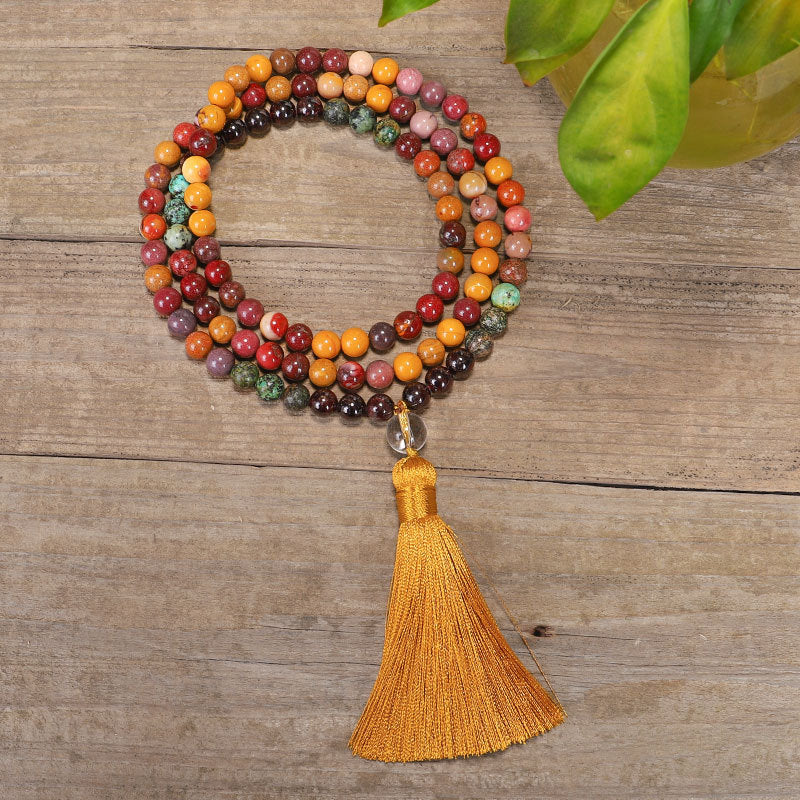 Wholesale 108 Stone Tassel Sweater Chain Necklace