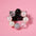 Wholesale cute cartoon beaded plastic flower Pink Love Bracelet