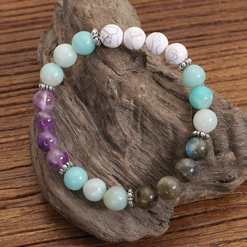 Wholesale handmade beaded 108 gemstone necklace bracelet set