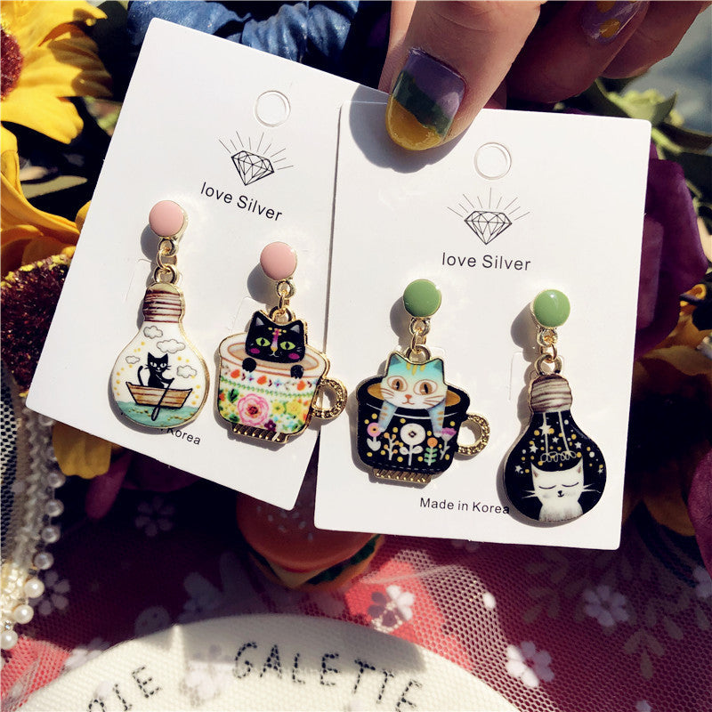Wholesale Cartoon Cute Cat Earrings ACC-ES-XingJun002