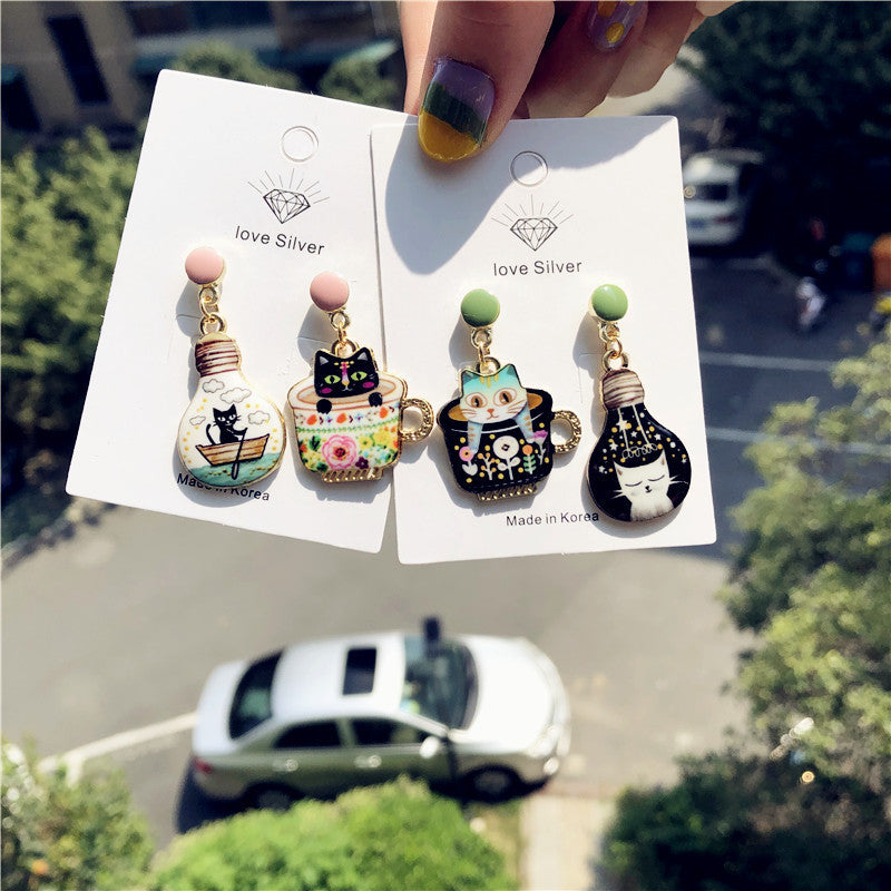 Wholesale Cartoon Cute Cat Earrings ACC-ES-XingJun002