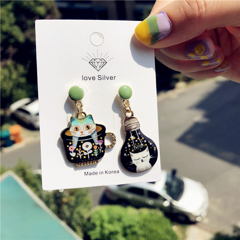 Wholesale Cartoon Cute Cat Earrings ACC-ES-XingJun002