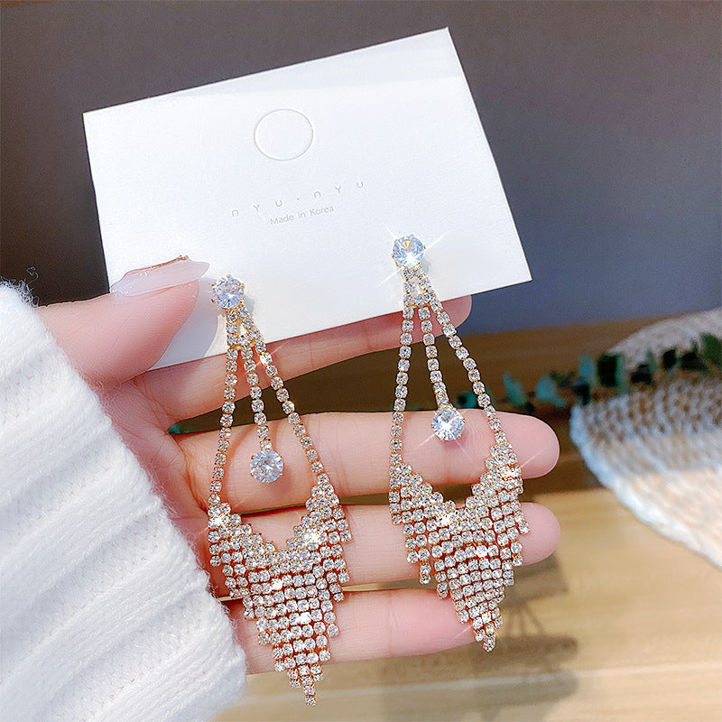Wholesale S925 Silver Needle Tassel Earrings ACC-ES-Xiyue001