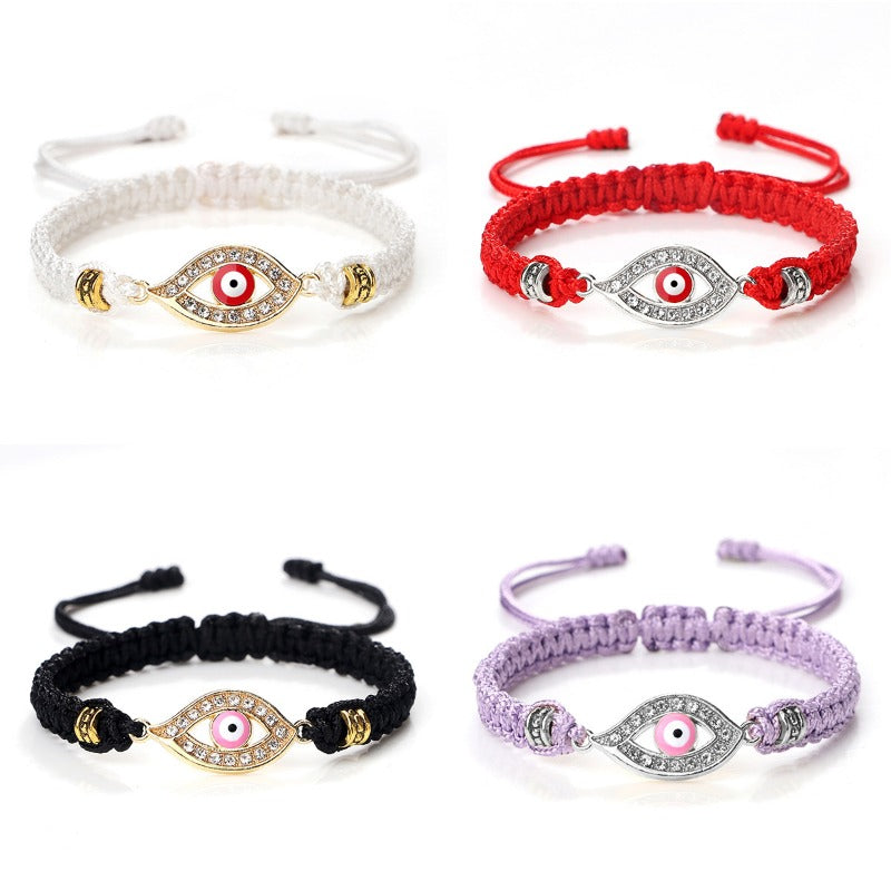 Wholesale Vintage Evil Eye Handmade Braided Bracelet ACC-BT-Xinh003