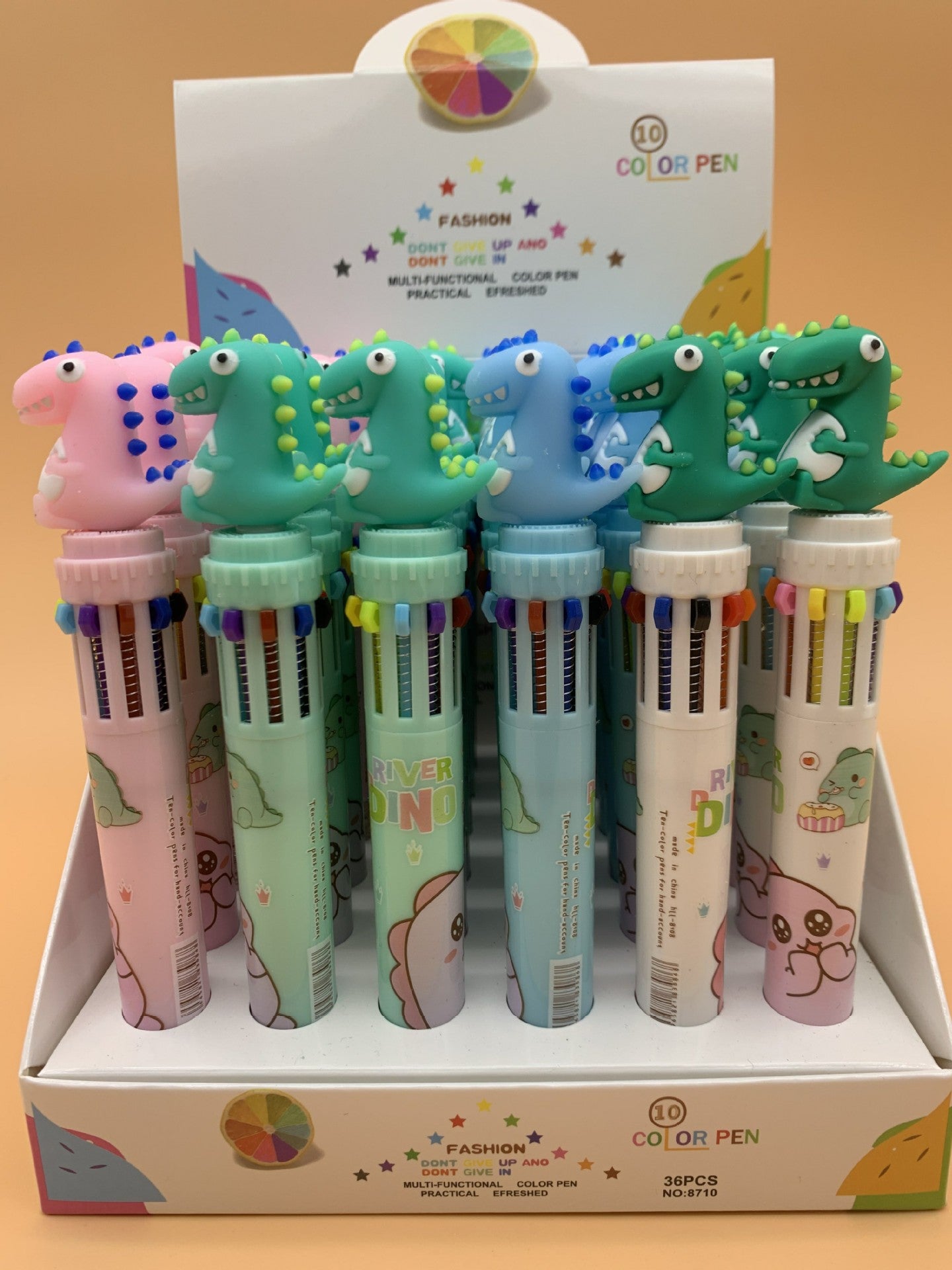 Wholesale  creative cartoon avocado ten color ballpoint pen